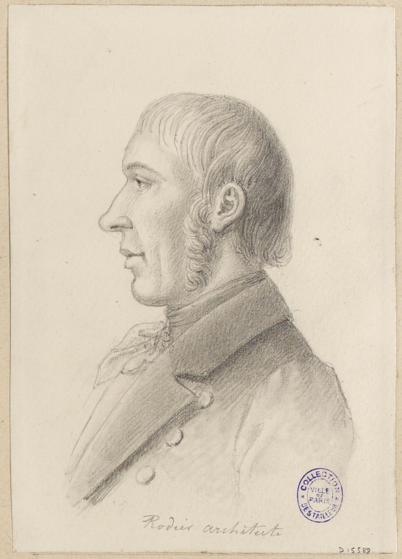 Anonyme, Portrait de l'architecte Rodier
