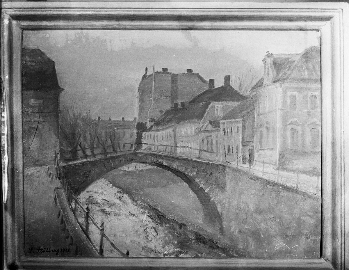 Gunnar Sundgren, Reprofotografi av en oljemålning, målad av S. Stålberg1932