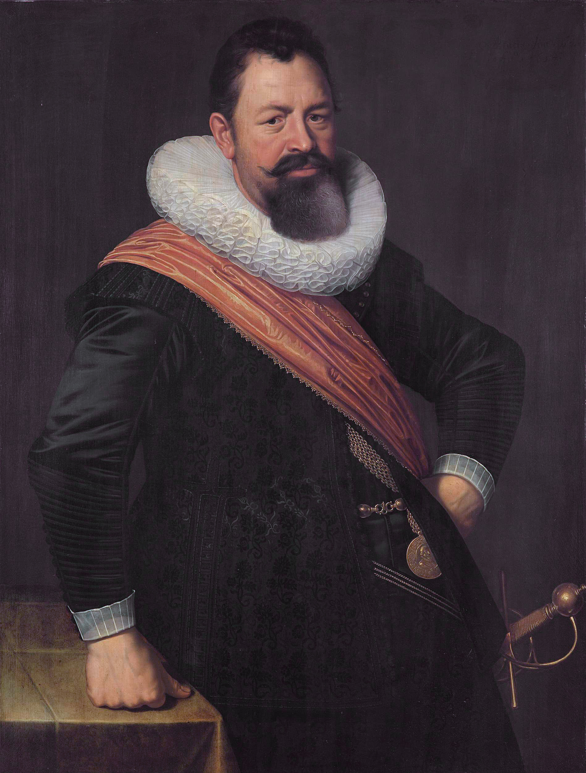 Nicolaes Eliaszoon Pickenoy, Portrait of Jochem Hendricksz Swartenhont (1566-1627)