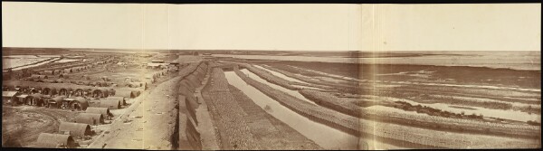 Felice Beato, Interior of South Taku Fort, Showing the Place of Landing