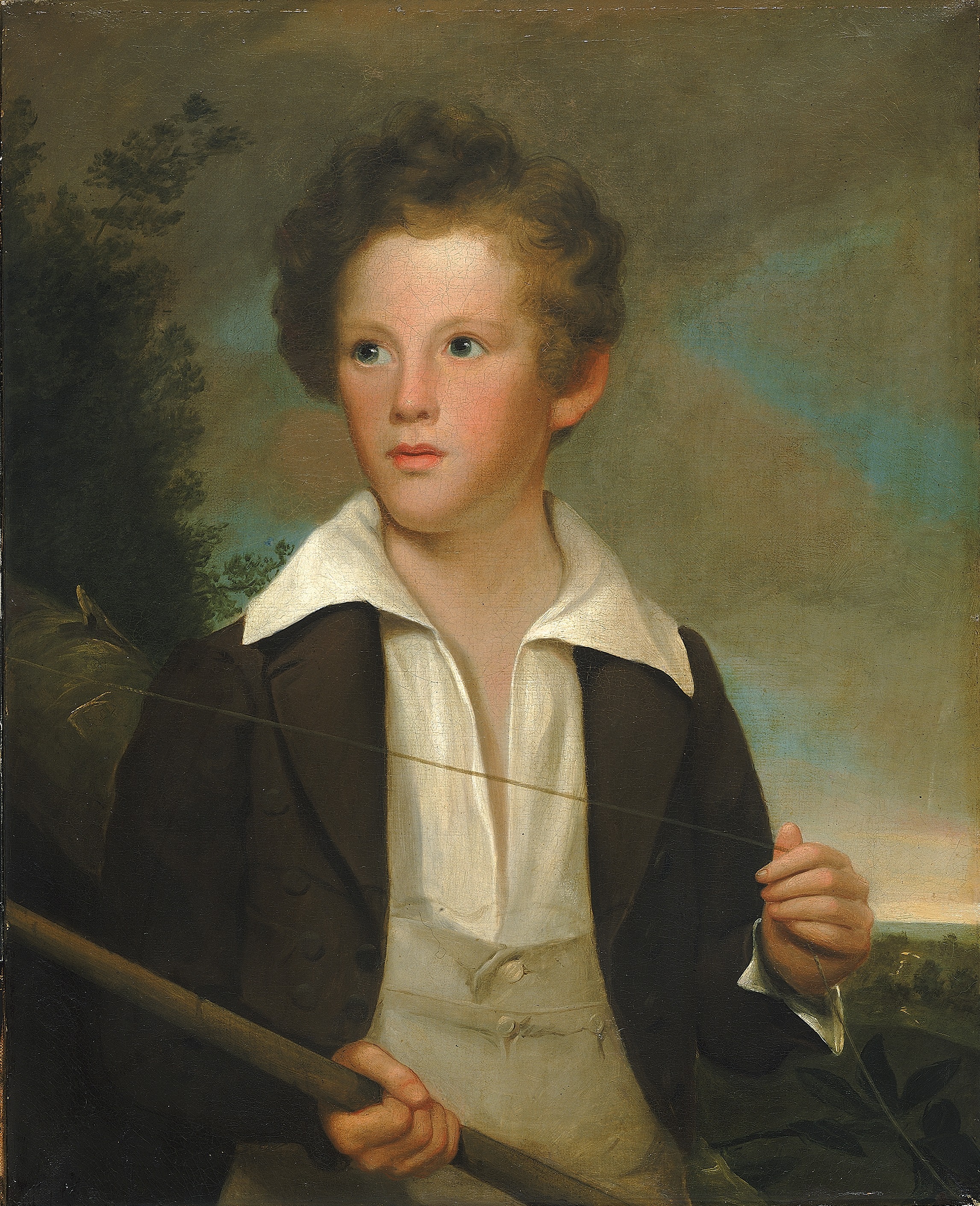 Unidentified, Boy with a Fishing Pole