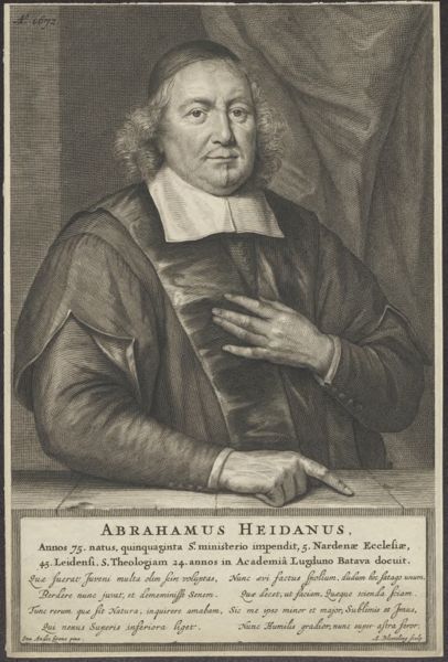 Abraham Bloteling, Portrait of Abraham Heidanus, professor of theology at Leiden