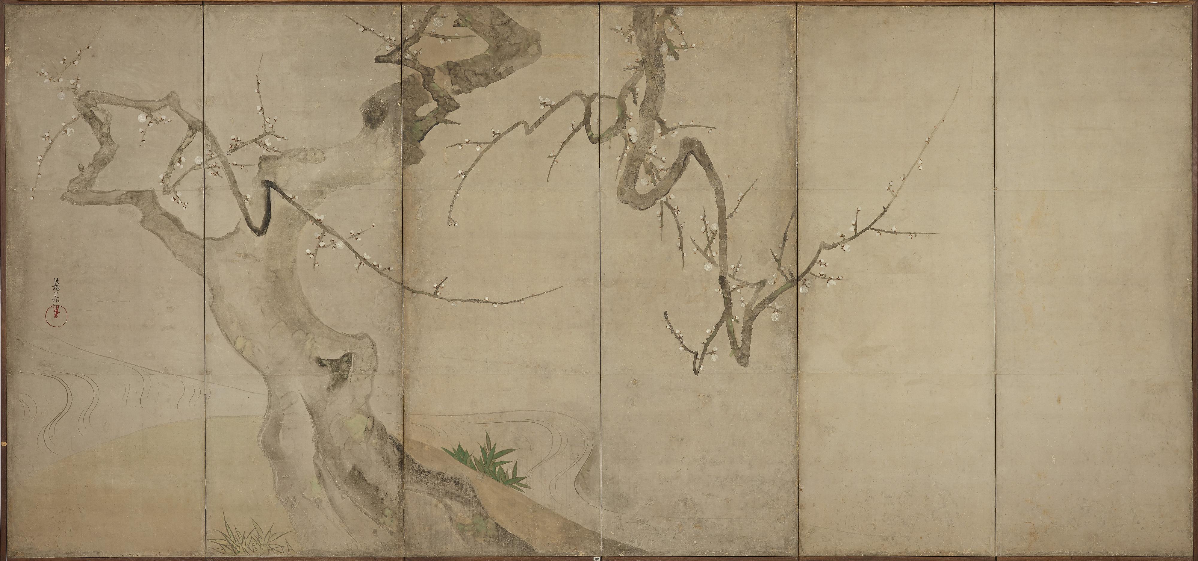 Ogata Korin, A budding plum tree