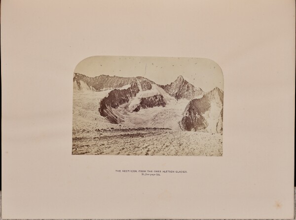Ernest H. Edwards, The Nesthorn from the Ober Aletsch Glacier