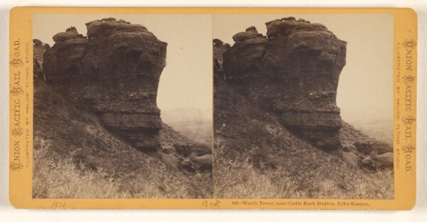 Eadweard J. Muybridge, Watch Tower, near Castle Rock Station, Echo Kanyon [sic]
