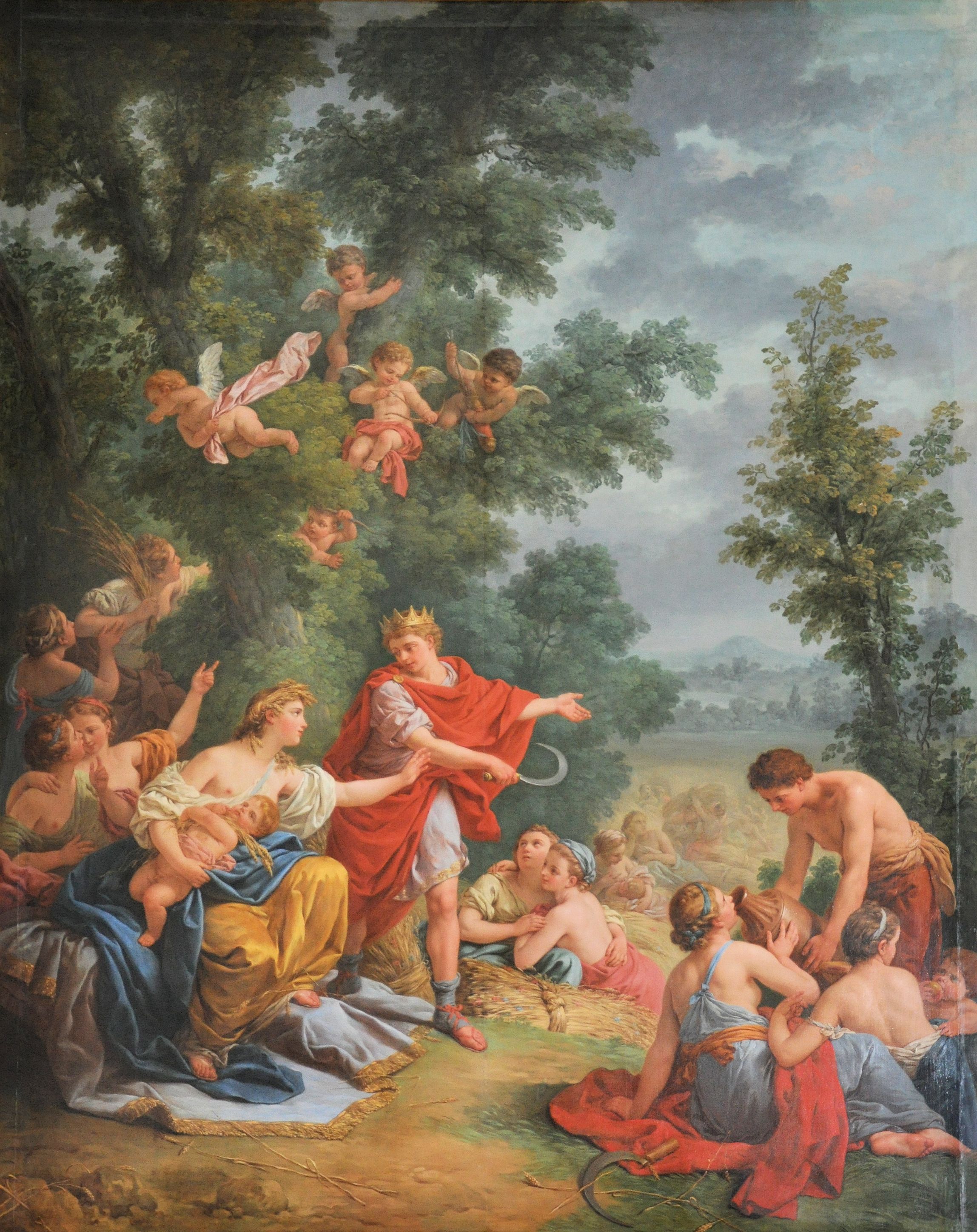 Louis-Jean-François Lagrenée, The Harvest or Ceres and Triptolemos