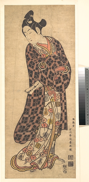 Ishikawa Toyonobu, The Actor Sanogawa Ichimatsu I Standing