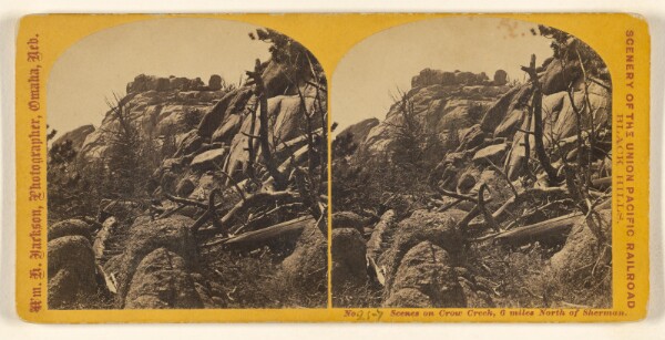 William Henry Jackson, Scenes on Crow Creek, 6 Miles North of Sherman.