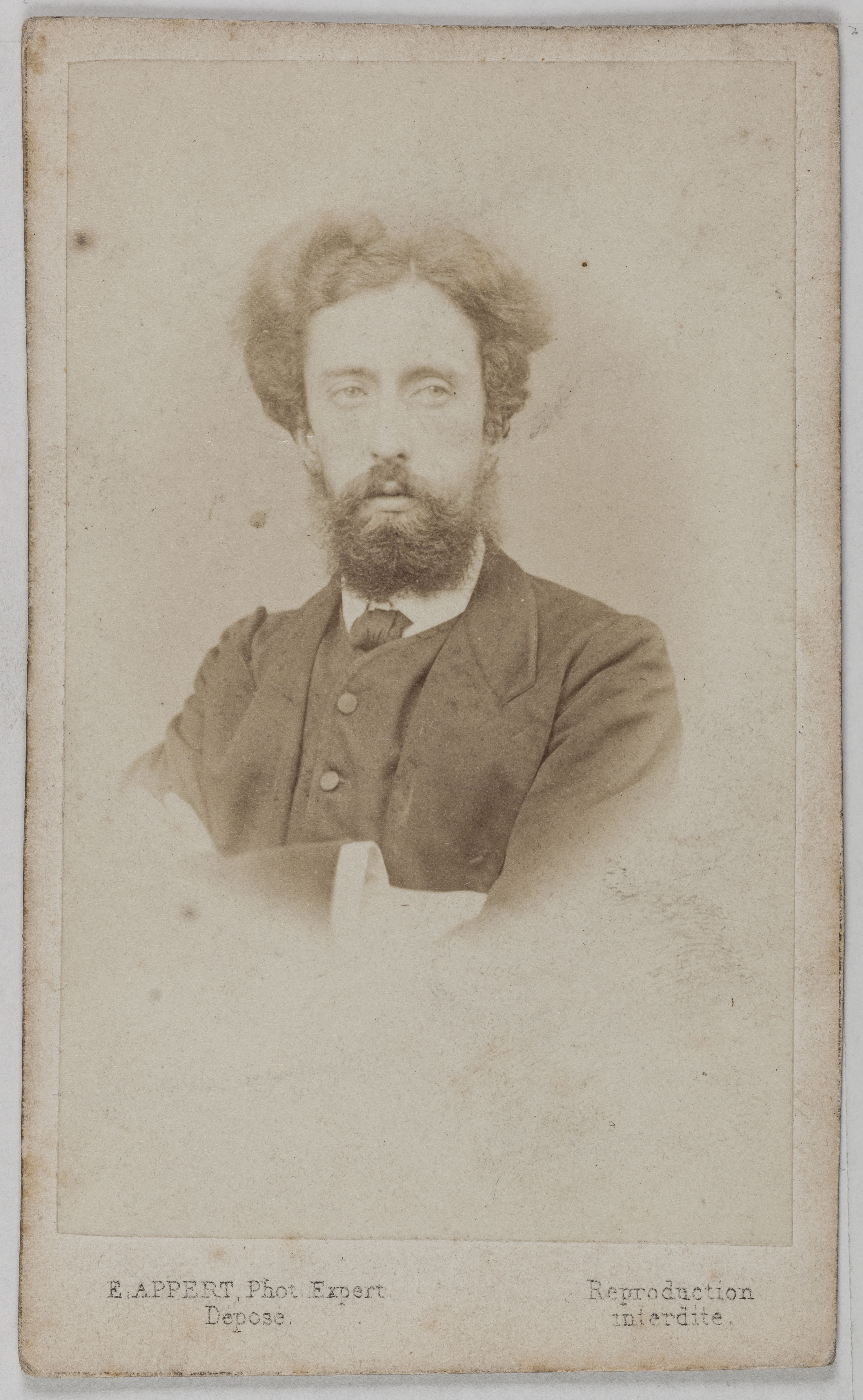 Ernest Charles Appert, Portrait de Francis Jourde (caissier, membre de la Commune, Ministre des Finances)