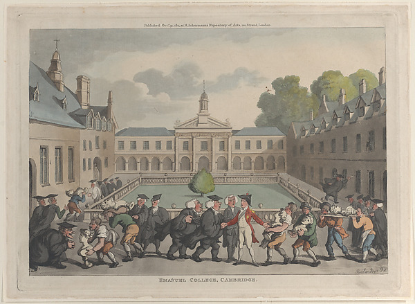 Thomas Rowlandson, Emanuel College, Cambridge
