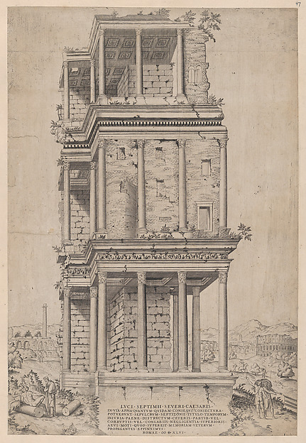 Anonymous, The Septizodium, from "Speculum Romanae Magnificentiae"