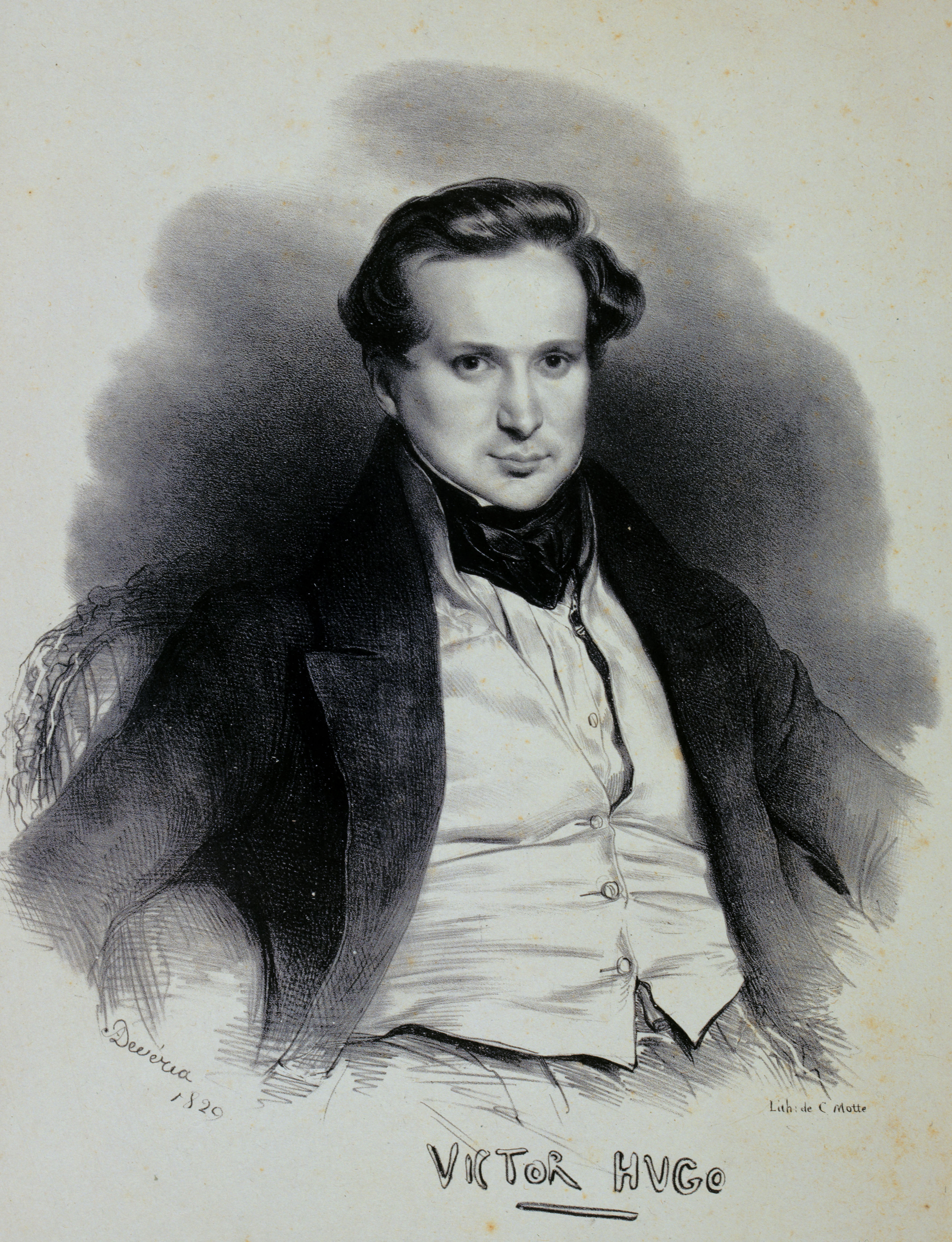 Achille Devéria, Portrait de Victor Hugo en 1829
