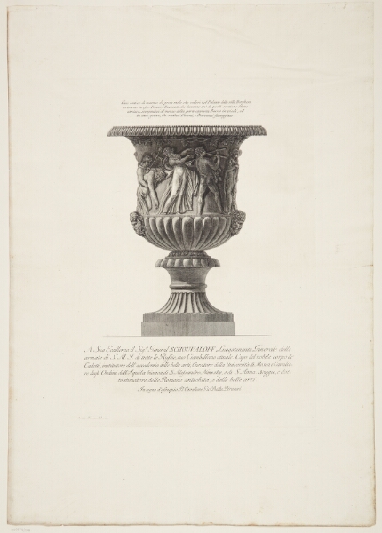 Giovanni Battista Piranesi, Vase med bakkanalsk optog