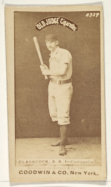Goodwin & Company, Glasscock, Shortstop, Indianapolis, from the Old Judge series (N172) for Old Judge Cigarettes