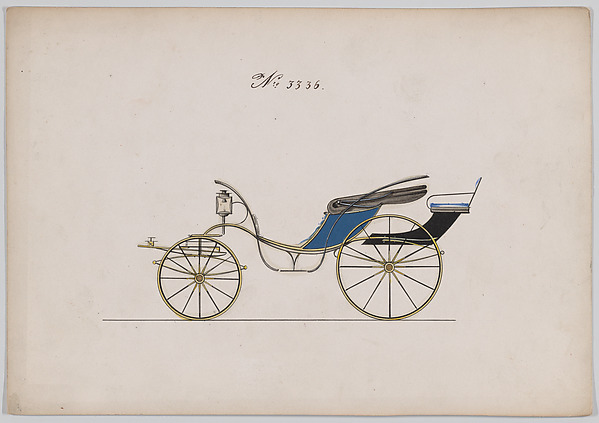 Brewster & Co., Design for Pony Phaeton, no. 3336