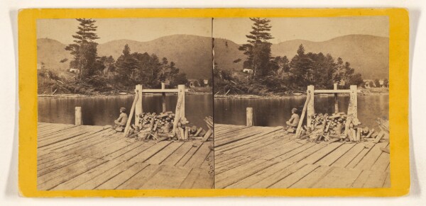 Edward and Henry T. Anthony & Co., View from Steamboat Dock looking West. Prospect Mountain 1900 feet in the distance. [Lake George, N.Y.]