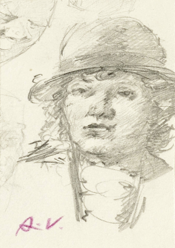 Ado (autor) Vabbe, Woman’s head