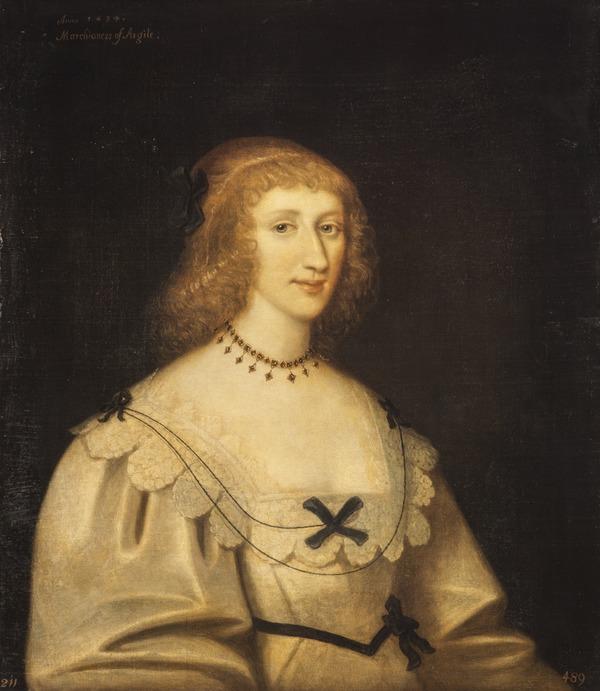 George Jamesone, Lady Margaret Douglas, Marchioness of Argyll, 1610 - 1678. Wife of the 1st Marquess of Argyll