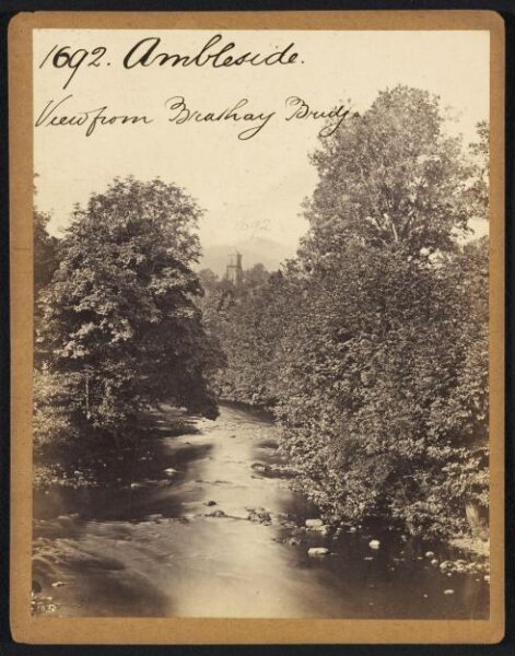 Francis Frith, Ambleside. View from Brathay Bridge