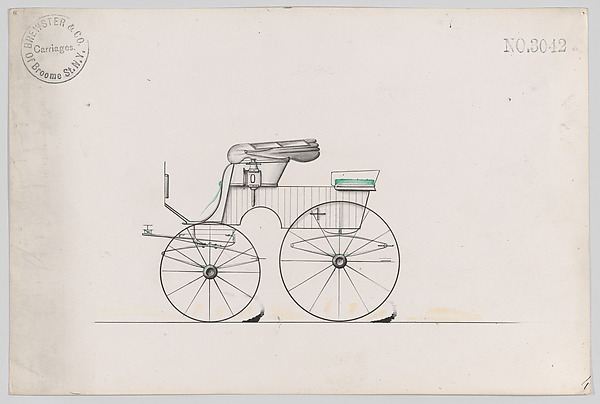 Brewster & Co., Design for Stanhope Phaeton, no. 3042a