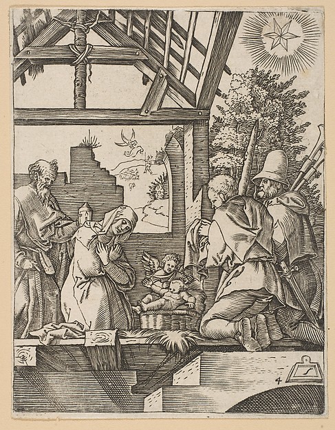 Marcantonio Raimondi, The Nativity (copy)