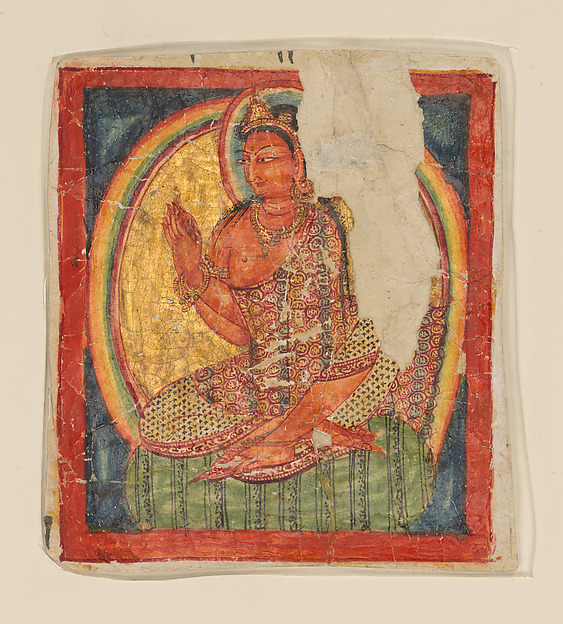 Unidentified, Fragmentary Leaf from an Ashtasahasrika Prajnaparamita Sutra