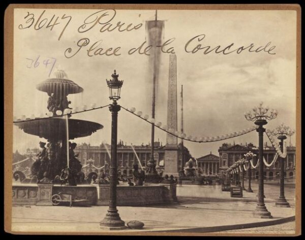 Francis Frith, Paris.  Place de la Concorde