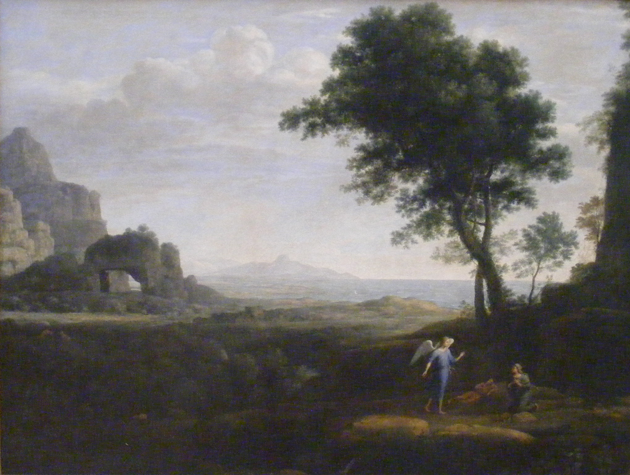 Claude Lorrain, Hagar and Ismael in the desert