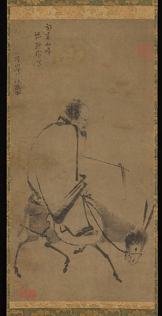 Unidentified artist, Chan master riding a mule