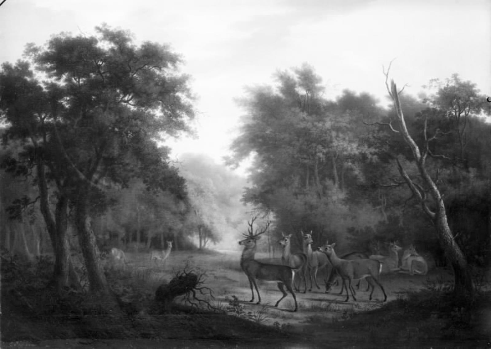 Elias Meyer, Hjorte i en skov