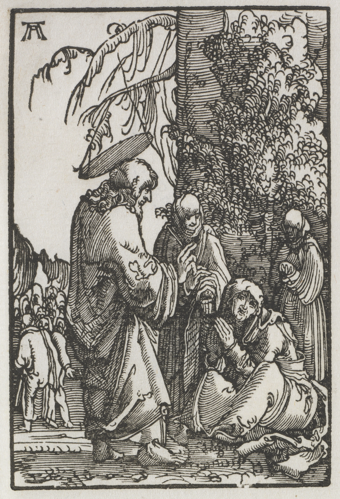 Albrecht Altdorfer, The Fall and Redemption of Man:  Christ Taking Leave of His Mother before the Passion