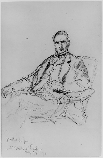 Daniel Huntington, Portrait of Willard Parker, 1871 (from Sketchbook)