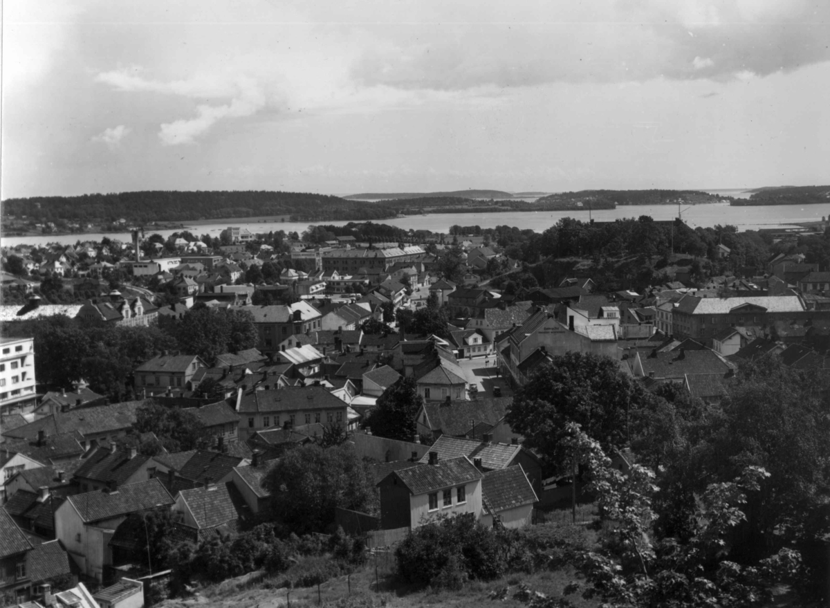 Anders Beer Wilse, Drakt, Fra Slottsfjellet, Bebyggelse, Oversiktsbilde