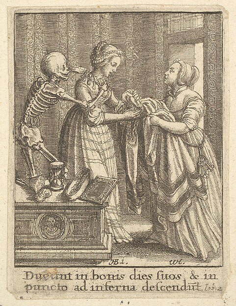 Wenceslaus Hollar, Bride, from "Dance of Death"