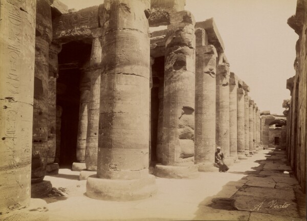 Antonio Beato, [The Colonnades at Abydos] / [Abydos, Les Colonnades]
