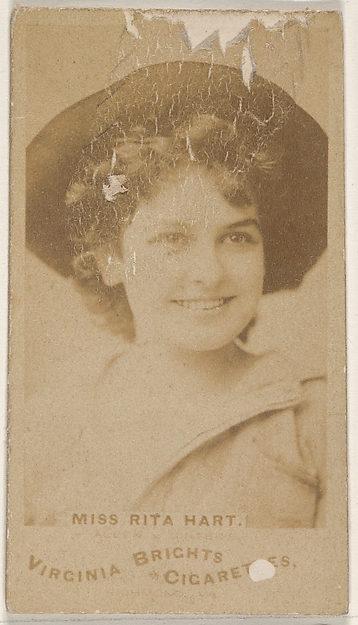 Allen & Ginter, Miss Rita Hart, from the Actors and Actresses series (N45, Type 1) for Virginia Brights Cigarettes