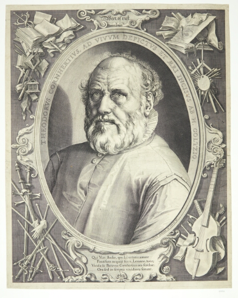 Hendrick Goltzius, Portræt af Dirck Volkertsz Coornhert