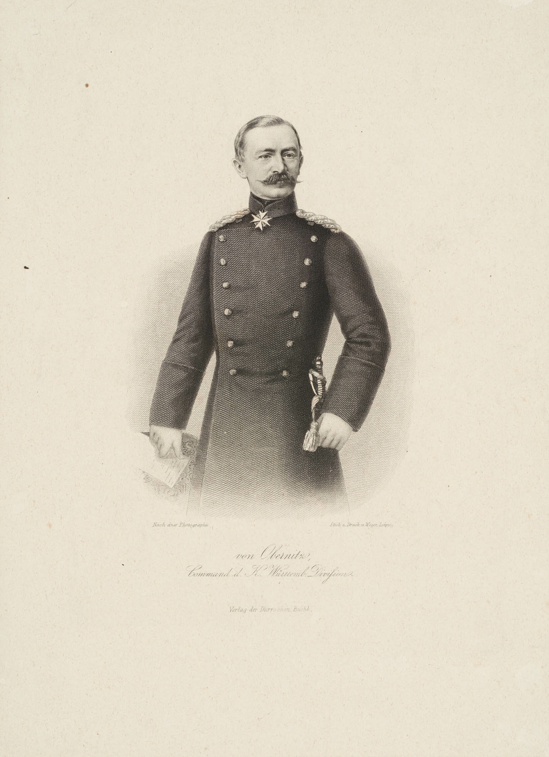 August Weger, Bildnis Freiherr Hugo von Obernitz