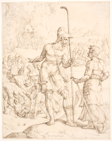 Maarten van Heemskerck, Josef kastes i brønden af sine brødre