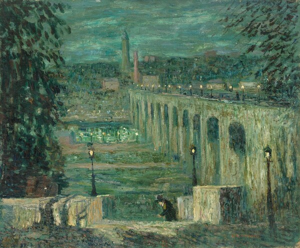 Ernest Lawson, High Bridge at Night, New York City