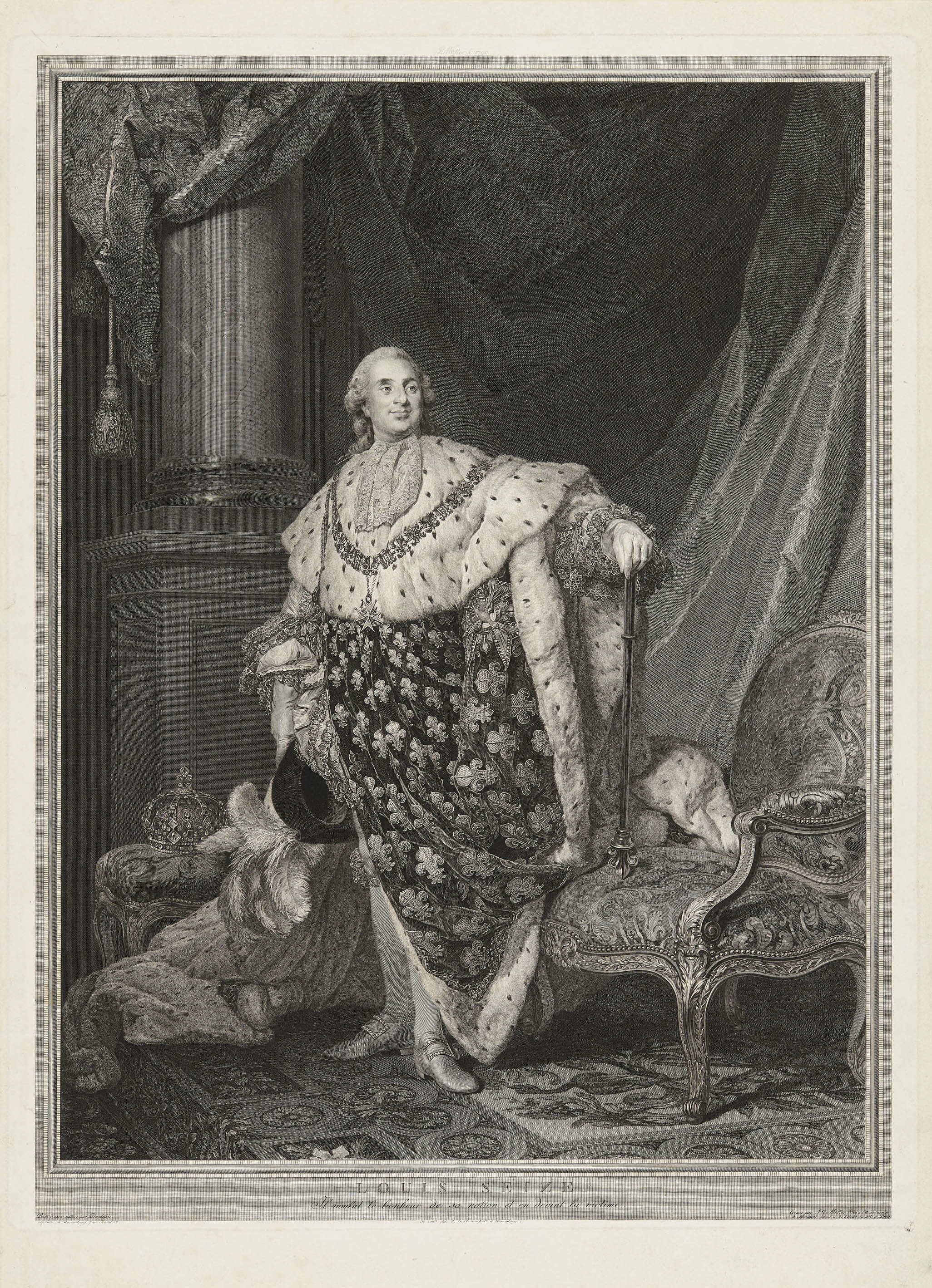 Johann Gotthard von Müller, Bildnis König Ludwig XVI. von Frankreich