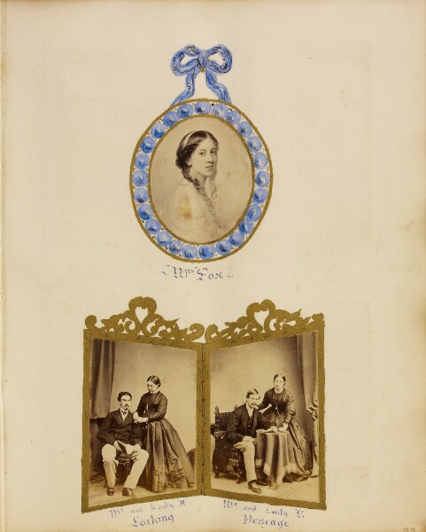 Unknown, [Photo collage including Mrs. Fox, Mr. and Lady A. Larking, and Mr. and Lady E. Heneage]