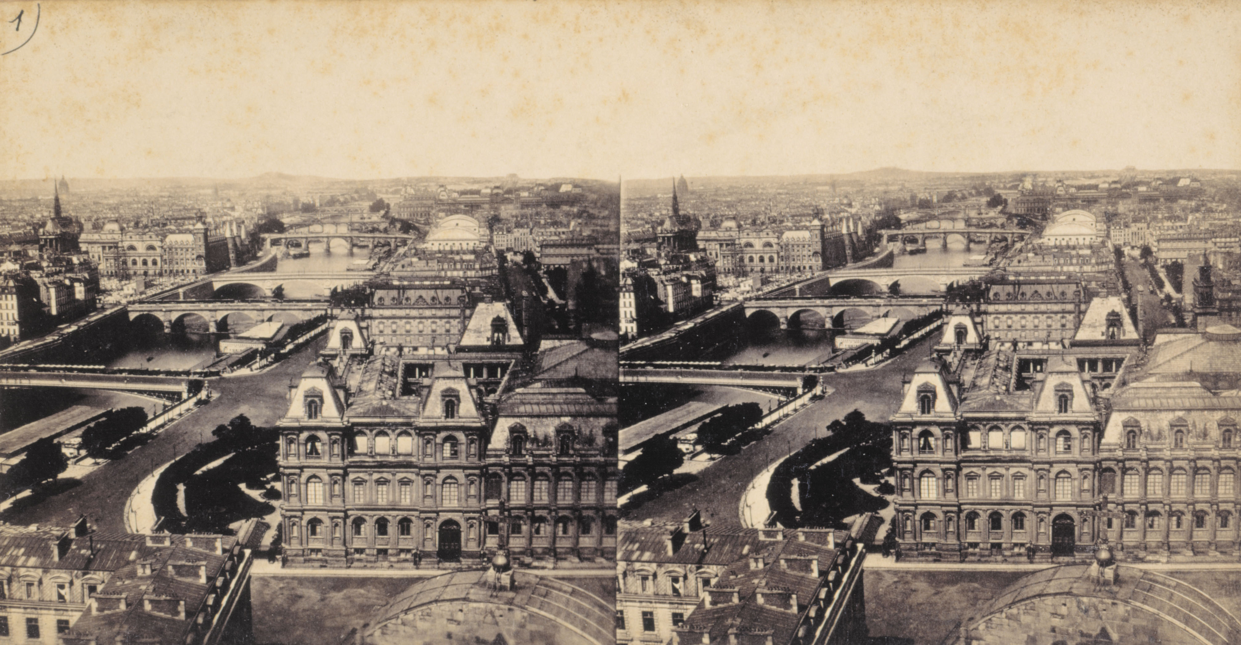 Anonyme, Les sept ponts sur la Seine / Paris