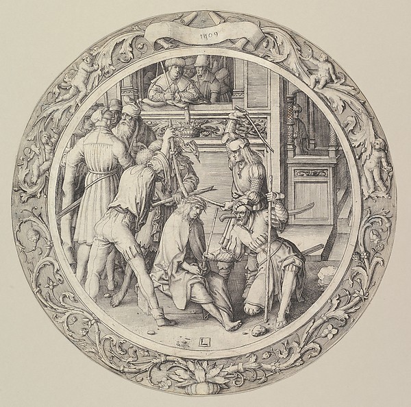 Lucas van Leyden, Christ Crowned with Thorns, from the Circular Passion