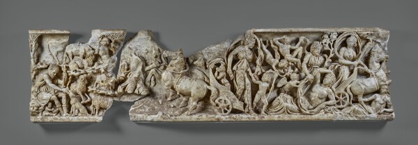 Unknown, Front of a Sarcophagus with the Myth of Endymion