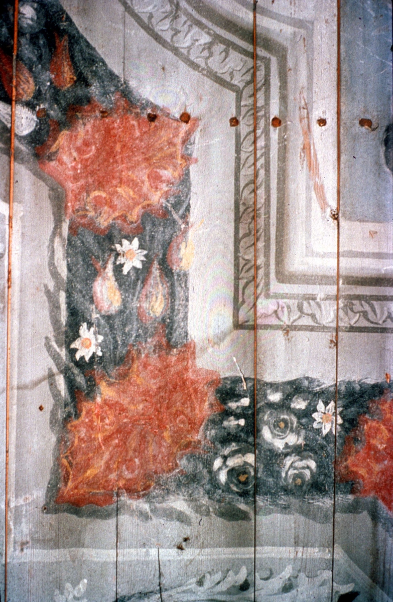 Ola Ehn, Roof painting in Lockstaholm, Husby-Långhundra parish, Uppland October 1978
