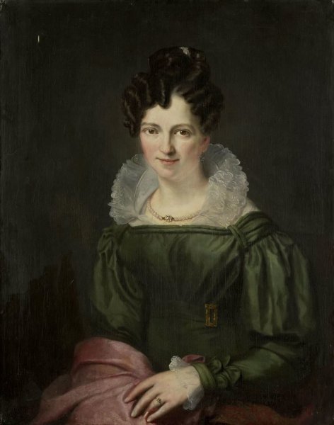 Christiaan Julius Lodewijk Portman, Portrait of Maria Christina Nijssen, Wife of Anthonie van der Hout