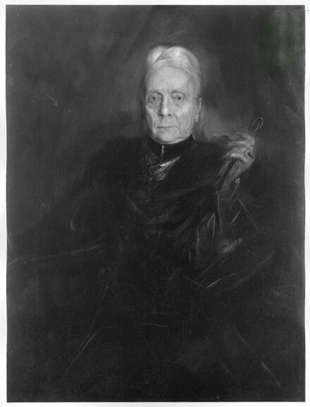 Franz von Lenbach, portrait of an old lady (Geheimrat Jost)