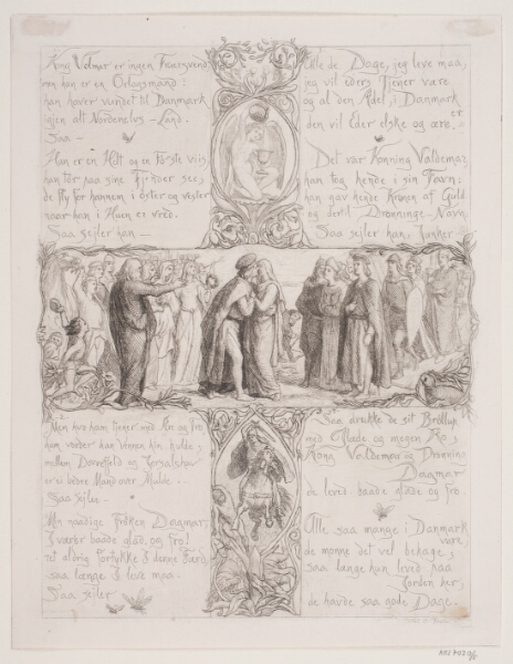 Lorenz Frølich, Illustration nr. 5 til "Visen om Dronning Dagmars ankomst til Danmark"