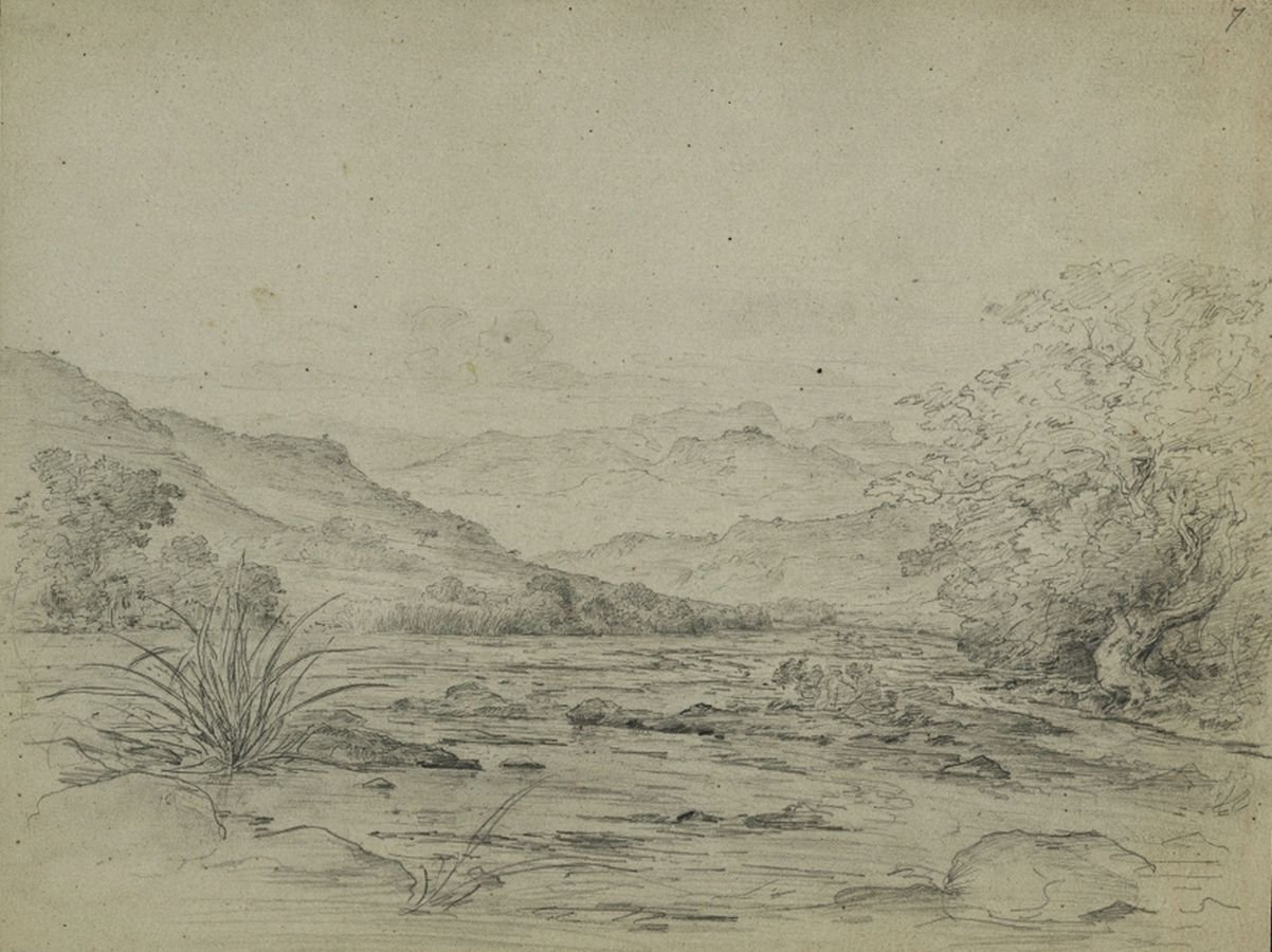Johann Martin Bernatz, Gebirgige Landschaft